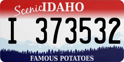 ID license plate I373532