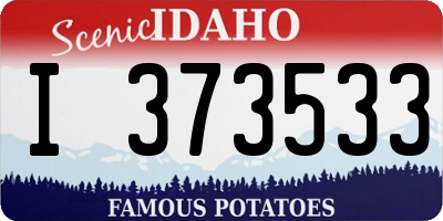 ID license plate I373533