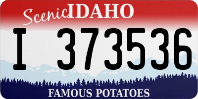 ID license plate I373536