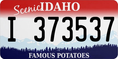ID license plate I373537