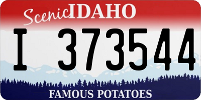 ID license plate I373544