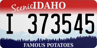 ID license plate I373545