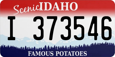 ID license plate I373546