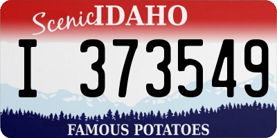 ID license plate I373549
