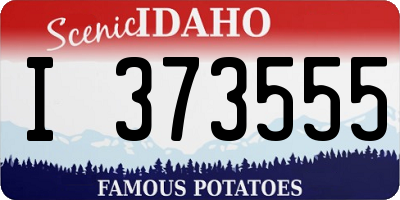 ID license plate I373555