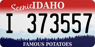 ID license plate I373557