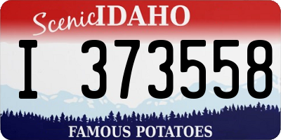 ID license plate I373558