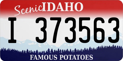 ID license plate I373563