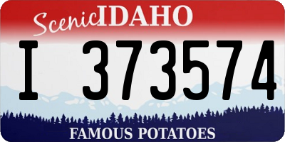 ID license plate I373574