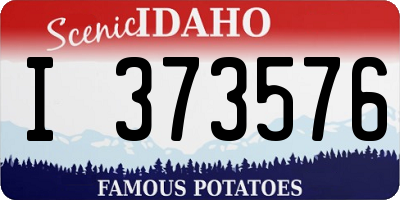 ID license plate I373576