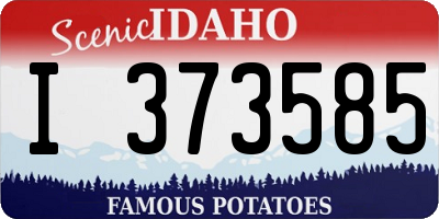 ID license plate I373585