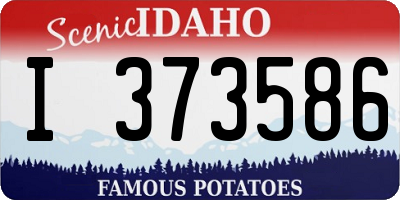 ID license plate I373586