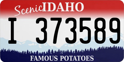 ID license plate I373589