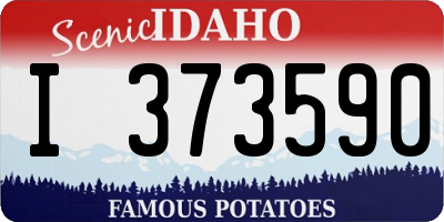 ID license plate I373590