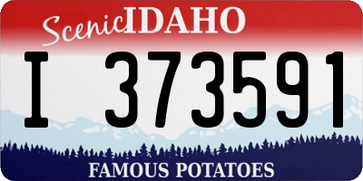 ID license plate I373591
