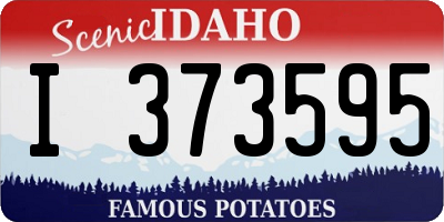 ID license plate I373595