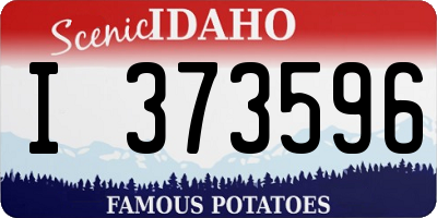 ID license plate I373596