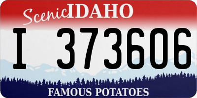 ID license plate I373606