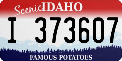 ID license plate I373607
