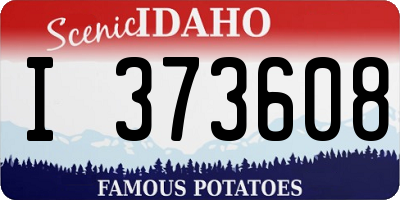 ID license plate I373608