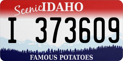 ID license plate I373609