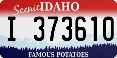 ID license plate I373610