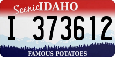 ID license plate I373612