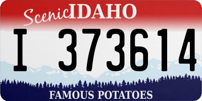 ID license plate I373614
