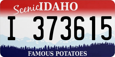 ID license plate I373615