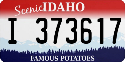 ID license plate I373617
