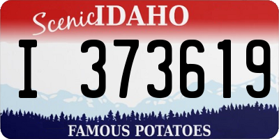 ID license plate I373619