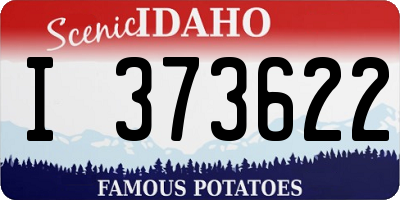 ID license plate I373622