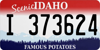 ID license plate I373624