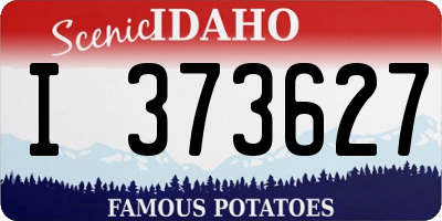 ID license plate I373627