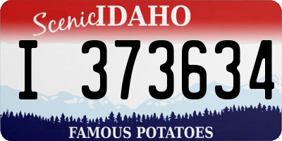 ID license plate I373634