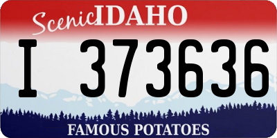 ID license plate I373636