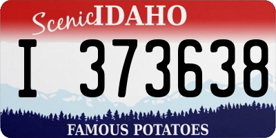 ID license plate I373638