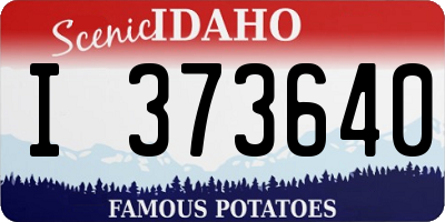 ID license plate I373640