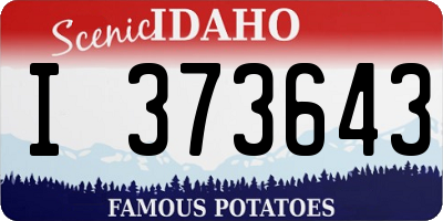 ID license plate I373643
