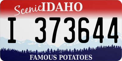 ID license plate I373644