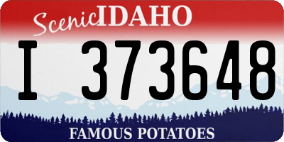 ID license plate I373648