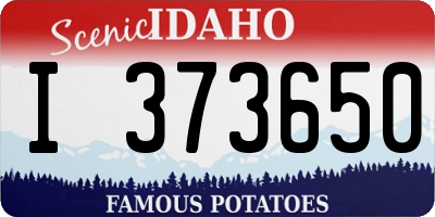 ID license plate I373650