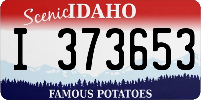 ID license plate I373653