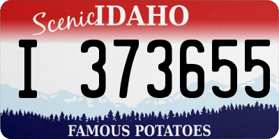 ID license plate I373655
