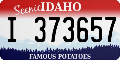 ID license plate I373657