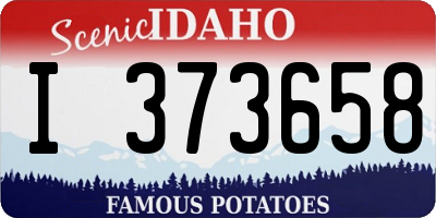 ID license plate I373658