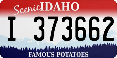 ID license plate I373662