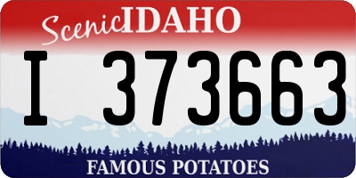 ID license plate I373663