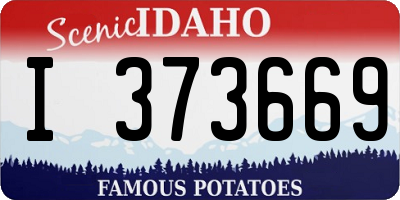 ID license plate I373669