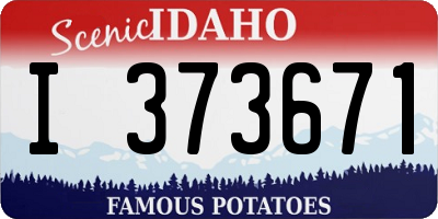 ID license plate I373671